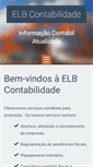 Mobile Screenshot of elbcontabilidade.com